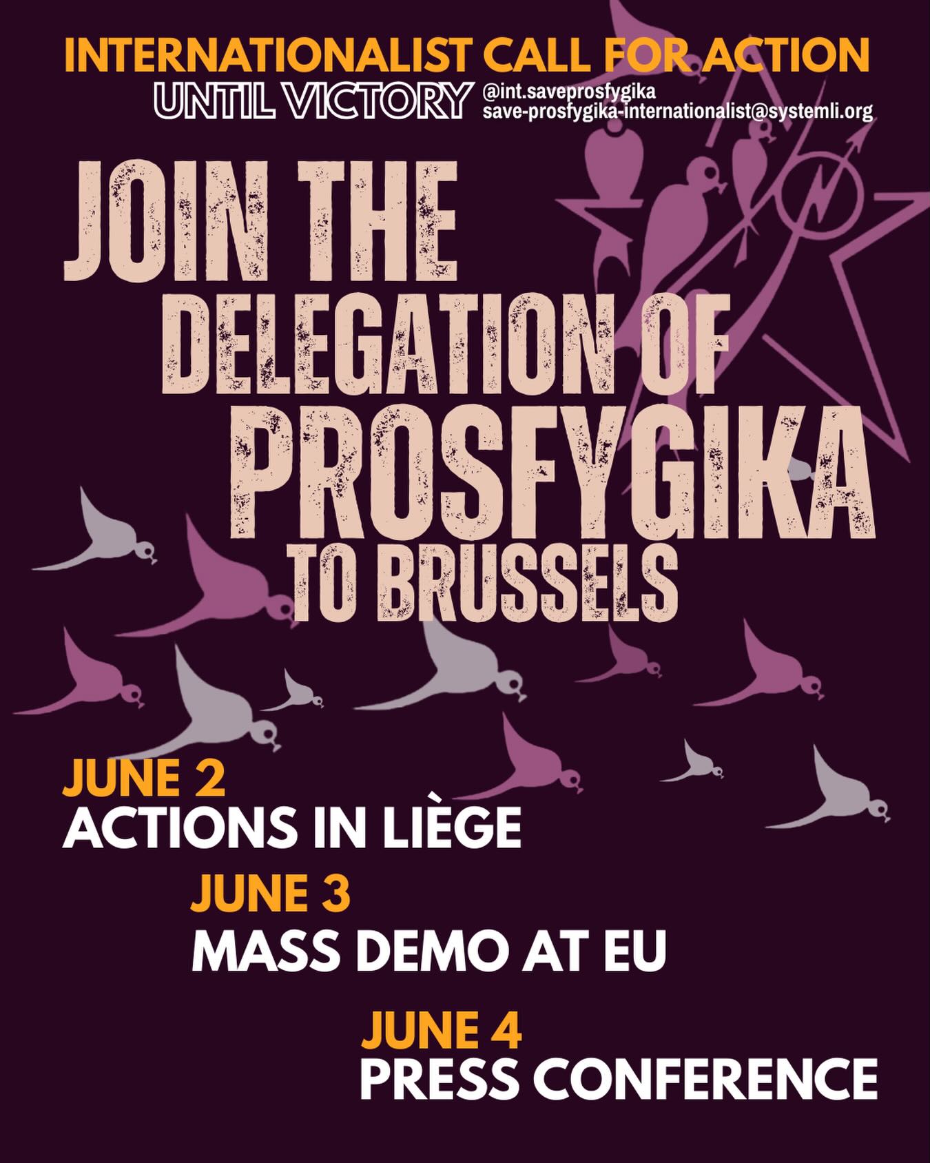 2nd – 4th of June – internationalist mass-mobilization to the EU Parliament and affiliated institutions