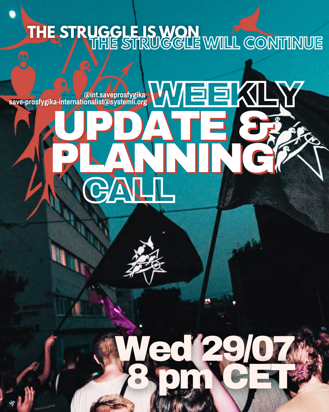 INVITATION TO WEEKLY UPDATE AND PLANNING CALL
